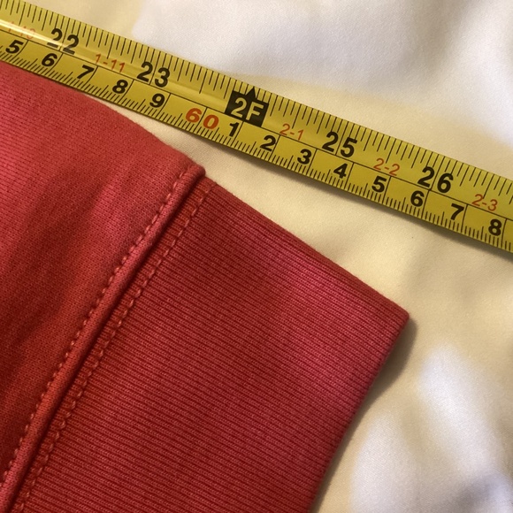 MENS CHAPS EVERYDAY FLEECE PULLOVER 1/4 ZIP SALMON/PINK COLOR XXL - Picture 6 of 9